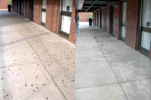 The sidewalk outside your shops or office building in Prospect will look great after we clean it!