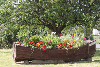Budleigh in Bloom Floral Boat 