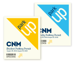 CNM 50th Parking Permit design and layout