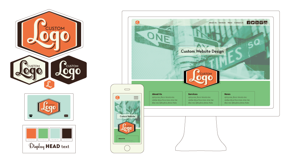 Ripe & Ready Branding Basics Package, logo and web design