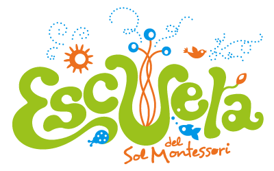 Escuela del Sol Montessori school logo design 