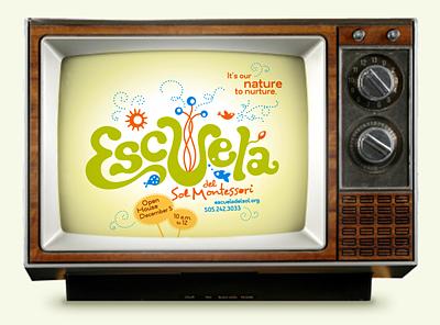 Escuela del Sol elementary school TV ad design