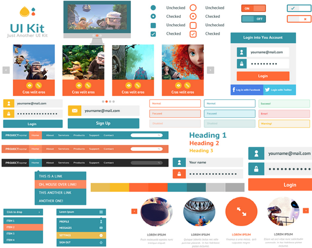 CSS Style Elements UI Kit