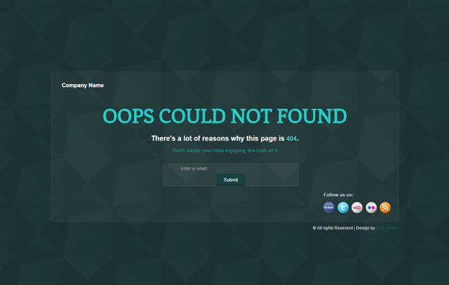 End of Business 404 Page.