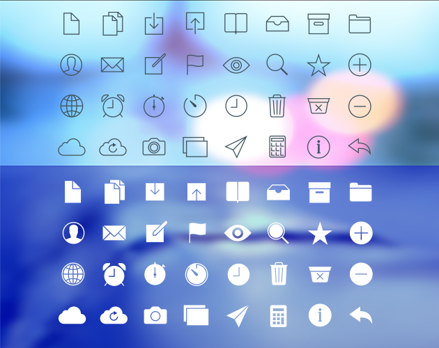 The Icon Bar for iOS 7