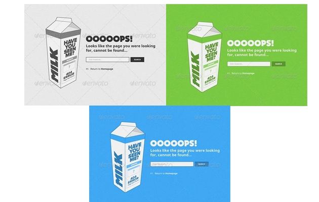  Got Milk 404 Page.