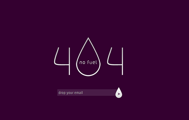 Outta Gas 404 Page.