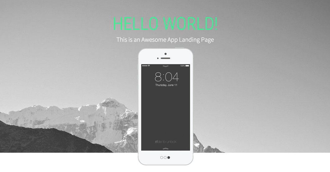 Over The Top Landing Page
