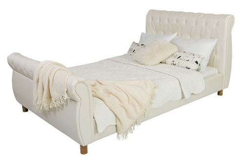מיטה וחצי מפוארת, בצבעים לבן, שמנת וכחול לבנים ולבנות רק 1849 ₪.