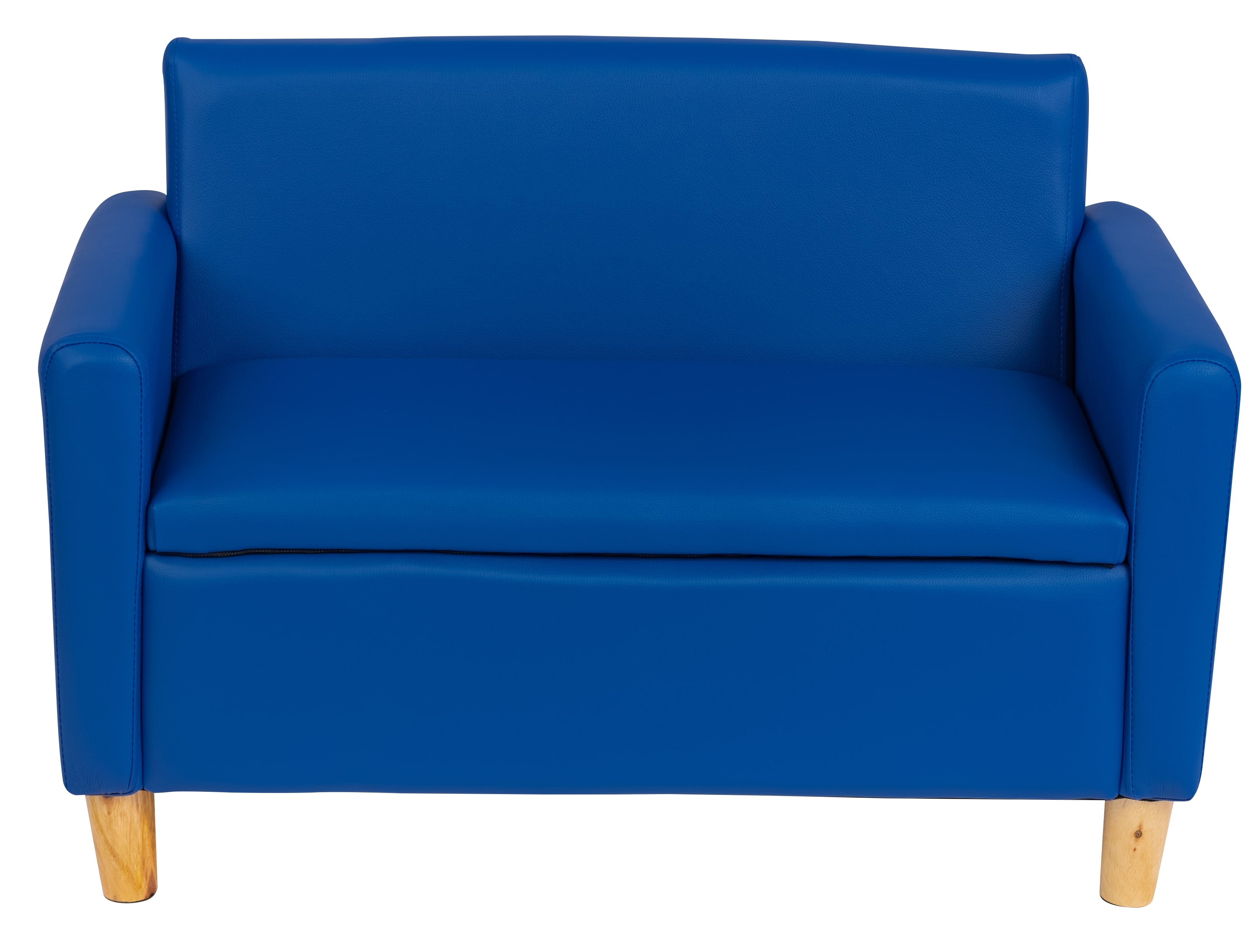 ספה כולל ארגז אחסון בצבע כחול לחדר ילדים