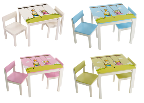 -	סט שולחן וכסאות לילדים, פינת יצירה מושלמת, שולחן וכסא לילד.