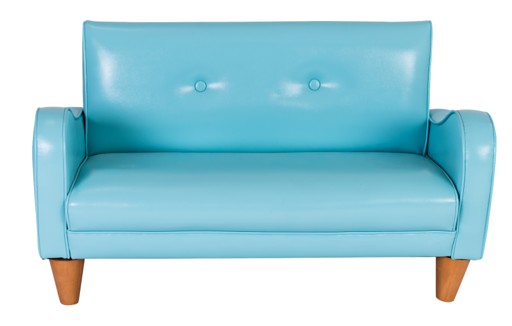 כורסא לילדים דגם רטרו זוגי גודל בינוני – מושב זוגי-  צבע טורקיז