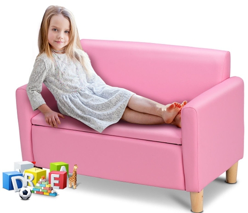 ספה עם מקום לאחסון צעצועים, ארגז אחסון לילדים