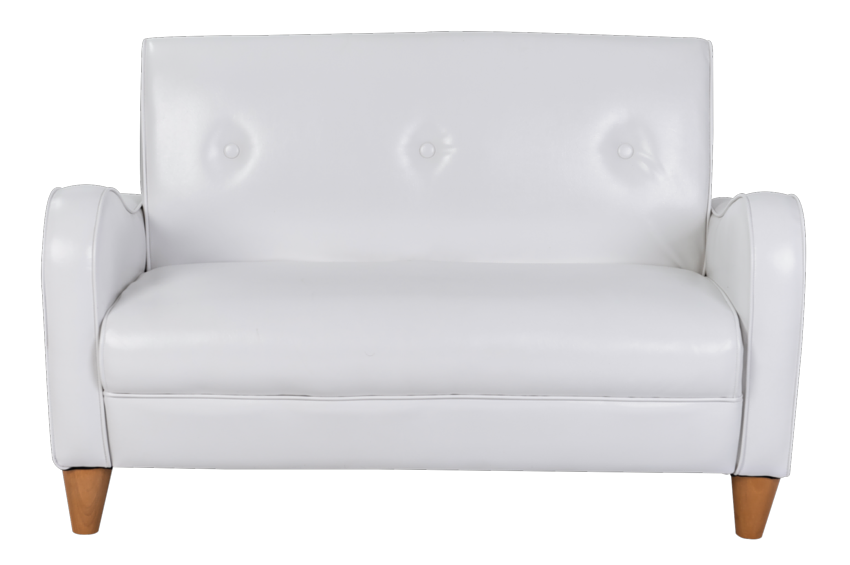 כורסא לילדים דגם רטרו זוגי גודל ענק – מושב זוגי-  צבע לבן