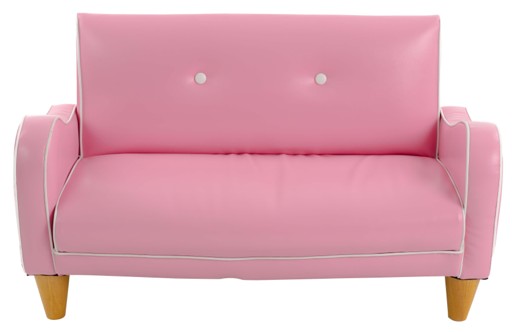 כורסא לילדים דגם רטרו זוגי גודל בינוני – מושב זוגי-  צבע ורוד