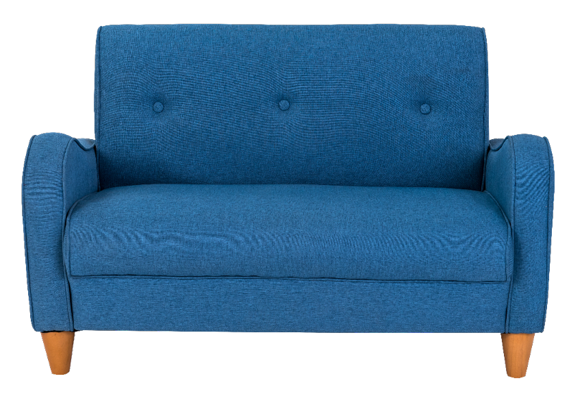 כורסא לילדים דגם רטרו זוגי גודל ענק – מושב זוגי-  צבע ג'ינס כחול