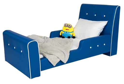 מיטת מעבר מפוארת לילדים, בצבע כחול, 749 ₪.