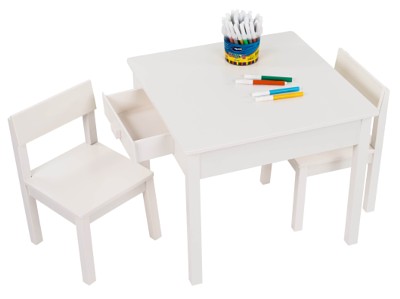 שולחן עם שתי מגירות וכסאות לילדים דגם חלק, פינת יצירה מושלמת לילד רק 479 ש
